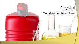  Presentation with fossil fuel - Audience pleasing slides consisting of canister and fuel in test backdrop and a white colored foreground