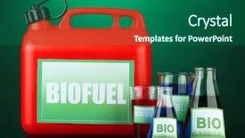  Presentation with vials - Audience pleasing PPT theme consisting of canister and vials on green backdrop and a ocean colored foreground