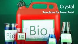  Presentation with vials - Cool new PPT theme with canister and vials on green backdrop and a  colored foreground