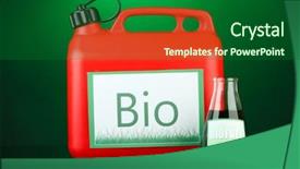  Presentation with vials - Slide set enhanced with silver trophy with victory background and a white colored foreground