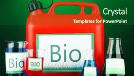  Presentation with bio - Theme having canister and vials on green background and a  colored foreground
