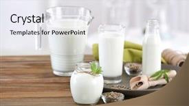  Presentation with hemp - Slides having cannabis - beautiful composition with hemp milk background and a white colored foreground