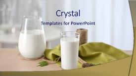  Presentation with hemp - Audience pleasing slide set consisting of cannabis - beautiful composition with hemp milk backdrop and a sky blue colored foreground