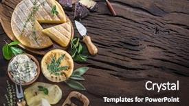  Presentation with cannabis - PPT layouts with cannabis - homemade cheeses on the wooden background and a wine colored foreground
