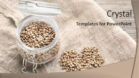  Presentation with cannabis - Amazing slide deck having cannabis plant - glass jar and heart made backdrop and a lemonade colored foreground