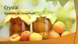  Presentation with sweet - Slides enhanced with  background and a  colored foreground.