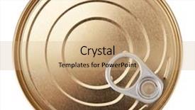  Presentation with canned fish - PPT theme with canned fish isolated on white background background and a coral colored foreground