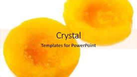  Presentation with syrup - Slides consisting of energy drink cans - peach syrup isolated background and a light gray colored foreground