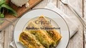  Presentation with sauce - Cool new presentation with cannelloni-with-pesto-sauce backdrop and a soft green colored foreground