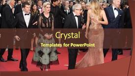  Presentation with annual gala - Cool new PPT theme with cannes-france-may-11-2016 backdrop and a tawny brown colored foreground