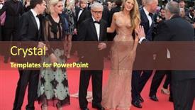  Presentation with annual gala - Presentation theme enhanced with cannes-france-may-11-2016 background and a tawny brown colored foreground