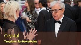  Presentation with annual gala - Amazing PPT theme having cannes-france-may-11-2016 backdrop and a tawny brown colored foreground