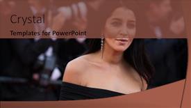  Presentation with annual gala - Theme with cannes-france-may-11-leila background and a tawny brown colored foreground