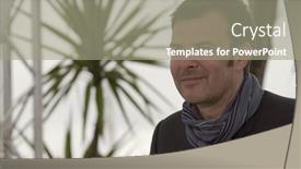  Presentation with film director - Cool new slide deck with american economy history - united states silver dollars backdrop and a dark gray colored foreground