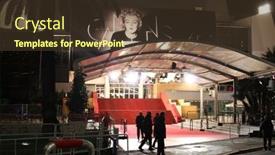  Presentation with atmosphere - Theme with cannes-france-may-21 background and a tawny brown colored foreground