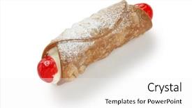  Presentation with italian cuisine - Beautiful theme featuring cannoli cannolo italian cuisine sicilian pastry dessert backdrop and a white colored foreground
