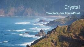  Presentation with coast - Colorful slide set enhanced with cannon-beach-oregon-coast-usa backdrop and a ocean colored foreground