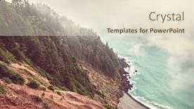  Presentation with usa - Colorful presentation design enhanced with cannon-beach-oregon-coast-usa backdrop and a lemonade colored foreground