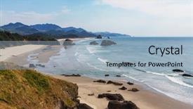  Presentation with civil war cannon at gettysburg - Audience pleasing slides consisting of cannon beach oregon coast usa backdrop and a light blue colored foreground