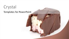  Presentation with sweet candy - Slides with cannot-resist-sweet-temptation-souffle background and a white colored foreground