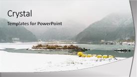  Presentation with japan - Slides enhanced with canoe ride - lake shoji japan view background and a white colored foreground