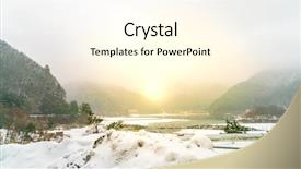  Presentation with japan - Theme featuring canoe ride - lake shoji japan view background and a cream colored foreground