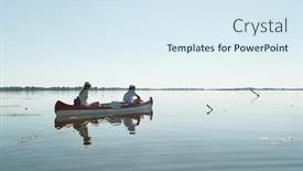 Presentation with hungary - Colorful presentation design enhanced with hot environment - canoeing in late afternoon sunlight backdrop and a sky blue colored foreground