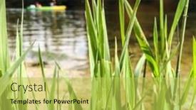  Presentation with eastern - Beautiful slide set featuring canoeing on a loue river in eastern france europe backdrop and a yellow colored foreground