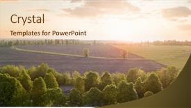  Presentation with drone - Amazing presentation theme having canola - beautiful panorama of a field backdrop and a lemonade colored foreground