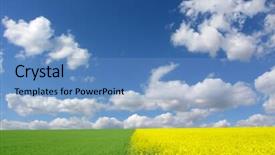  Presentation with landscape juridicila - Amazing presentation having canola field - landscape of three colors backdrop and a  colored foreground
