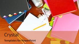  Presentation with workplace conflicts - PPT theme featuring silver glitter texture abstract background background and a gray colored foreground.