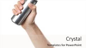  Presentation with holding hands old young - Beautiful PPT layouts featuring cans - young man holding aluminum can backdrop and a white colored foreground