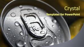  Presentation with water droplets - Amazing slides having cans-of-beer-with-condensation backdrop and a wine colored foreground