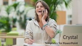  Presentation with homework - Colorful presentation enhanced with canteen university - cheerful female student doing homework backdrop and a mint green colored foreground
