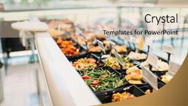  Presentation with nobody - Cool new theme with cantine - fresh cooked food in store backdrop and a soft green colored foreground