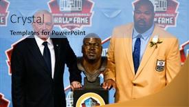  Presentation with cowboys - Presentation design with canton-oh-aug-3-former background and a light blue colored foreground