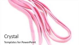  Presentation with bright colorful candy isolated - PPT theme with canvas shoes - colorful shoelaces isolated on white background and a  colored foreground