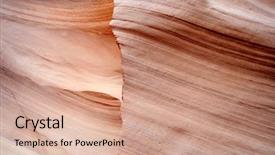  Presentation with anatomy lower limb - Presentation with canyon created by flash flood background and a coral colored foreground