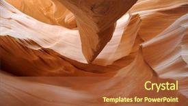  Presentation with arizona flag - Presentation theme having canyon created by flash flood background and a  colored foreground