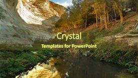  Presentation with desert - Colorful PPT theme enhanced with canyon ein-avdat in desert backdrop and a tawny brown colored foreground