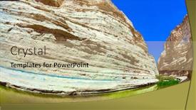  Presentation with israel - Presentation enhanced with canyon-ein-avdat-is-formed background and a coral colored foreground