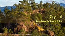  Presentation with thailand - PPT layouts with canyon-in-pai-northern-thailand background and a tawny brown colored foreground