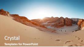  Presentation with egypt - Cool new PPT layouts with canyon in the desert backdrop and a coral colored foreground