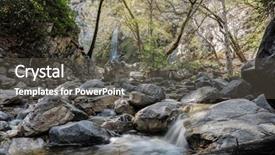  Presentation with people of los angeles - Colorful slides enhanced with canyon in the san gabriel backdrop and a dark gray colored foreground