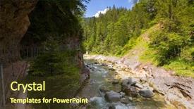  Presentation with couples hiking - Colorful PPT theme enhanced with canyon kaiser gorge beautiful narrow backdrop and a tawny brown colored foreground