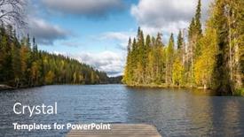  Presentation with finland - Presentation theme having canyon-lake-julma-olkky background and a gray colored foreground