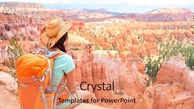  Presentation with united states - Audience pleasing slide deck consisting of canyon national park landscape utah backdrop and a coral colored foreground