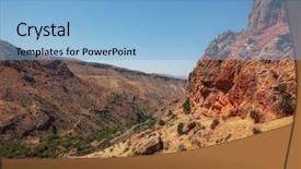  Presentation with armenia - Slides having canyon near noravank monastery armenia background and a light blue colored foreground