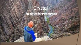  Presentation with granite - Cool new presentation theme with canyon of the gunnison colorado backdrop and a gray colored foreground