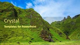  Presentation with grass - PPT layouts enhanced with canyon-pakgil-green-grass background and a tawny brown colored foreground